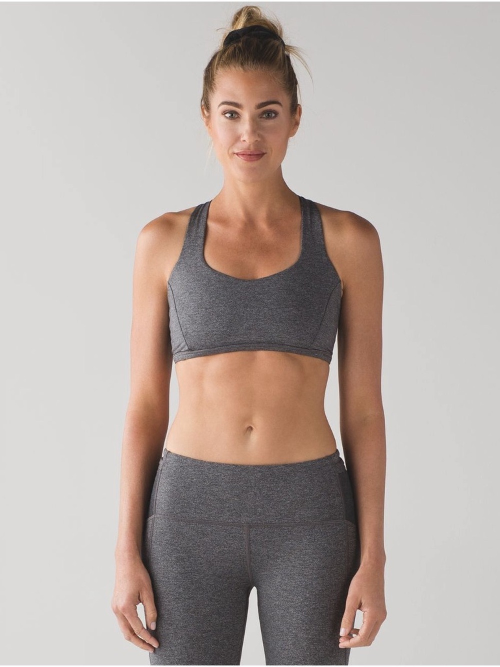 Lululemon Free To Be Tranquil Bra
Heathered Black size 10